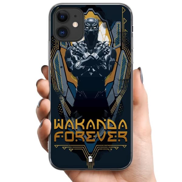 Apple iPhone 11 TPU Mobildeksel Black Panther: Wakanda Forever
