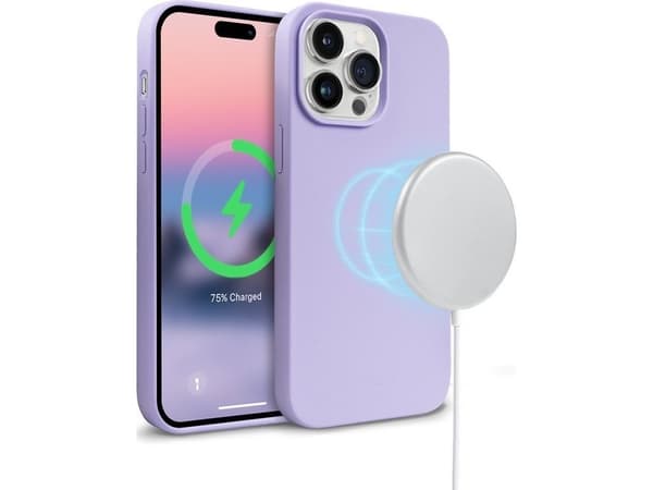 Crong Crong Color Cover Magnetic - Etui iPhone 14 Pro Max MagSafe (fioletowy)