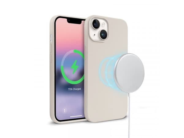 Crong Crong Color Cover Magnetic - iPhone 14 MagSafe Case (Stone Beige)