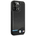 Miniatyrbild 4 av 8: BMW iPhone 14 Pro Mobilskal Läder Carbon - Svart