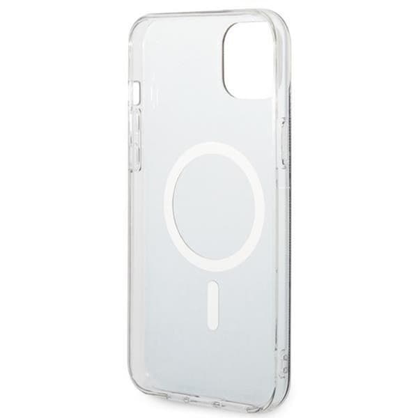 GUESS iPhone 14 Magsafe Skal 4G Print + Trådlös Laddare - Svart