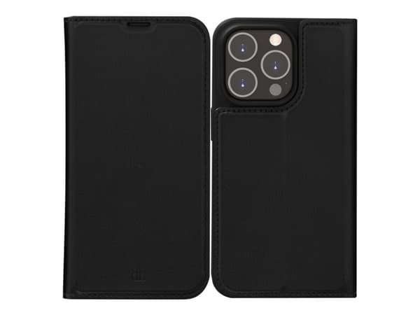 dbramante1928 Oslo - Lommebok for mobiltelefon - 100 % resirkulert plast, resirkulert veganlær - svart - for Apple iPhone 14 Pro