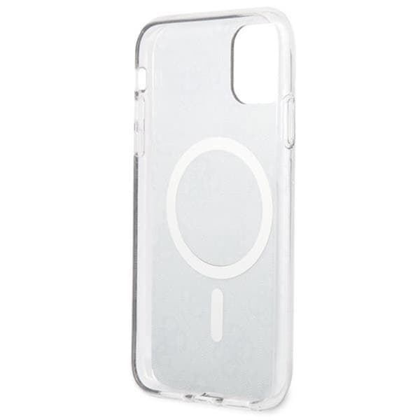 Guess iPhone 11 Magsafe Skal Print + Trådlös Laddare - Brun