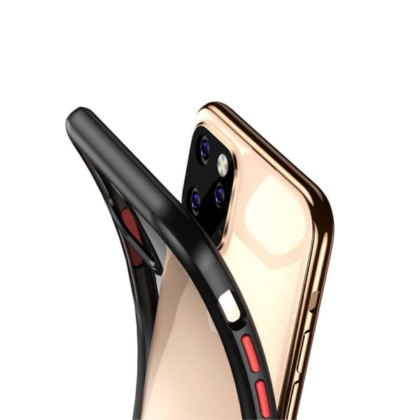Stöttåligt Mobilskal iPhone 11 Pro Max - Transparent/Svart