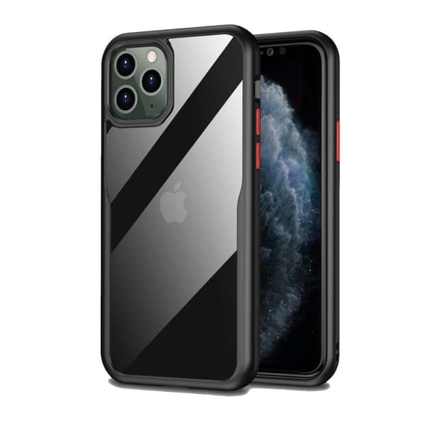 Stöttåligt Mobilskal iPhone 11 Pro Max - Transparent/Svart
