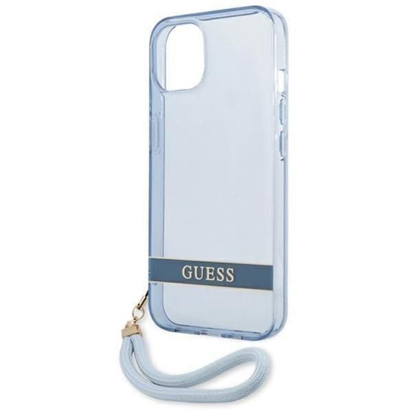 Guess iPhone 13 mini Skal Translucent Stap - Blå