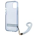 Miniatyrbild 7 av 8: Guess iPhone 13 mini Skal Translucent Stap - Blå