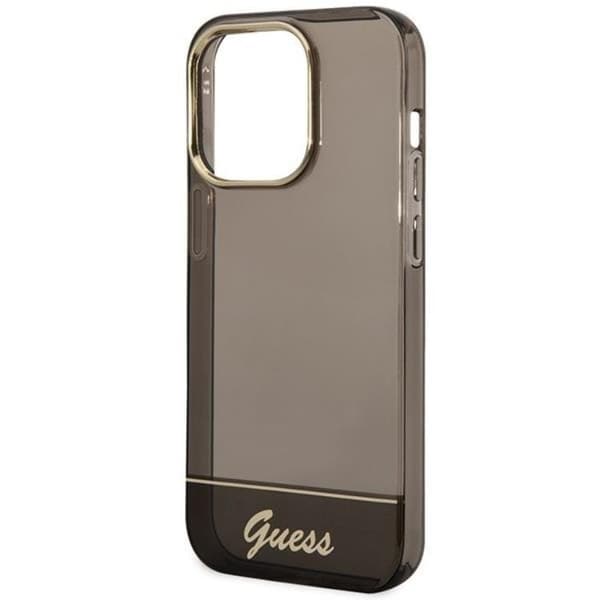 GUESS iPhone 14 Pro Max Skal Translucent - Svart