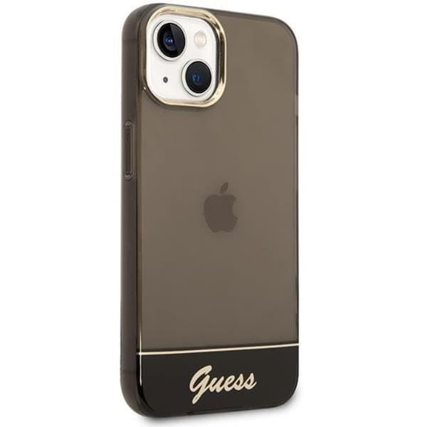 GUESS iPhone 14 Plus Skal Translucent - Svart