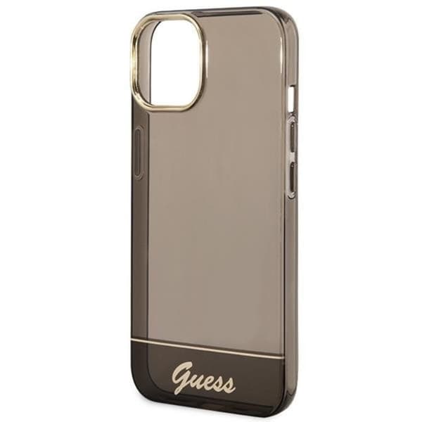 GUESS iPhone 14 Plus Skal Translucent - Svart