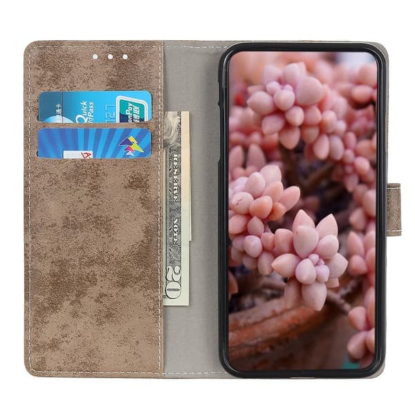 Retro tegnebogstaske til Google Pixel 6a - Khaki
