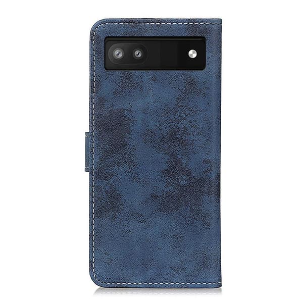 Retro lompakkoteline Google Pixel 6a: lle - Tummansininen
