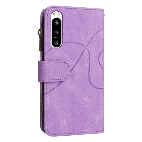 KT monitoiminen sarja-5 Sony Xperia 5 IV -puhelinkotelolle - violetti