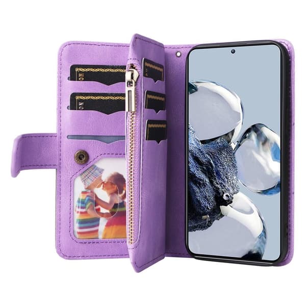 KS Lommebok-deksel til Xiaomi 12T/12T Pro - Lilla