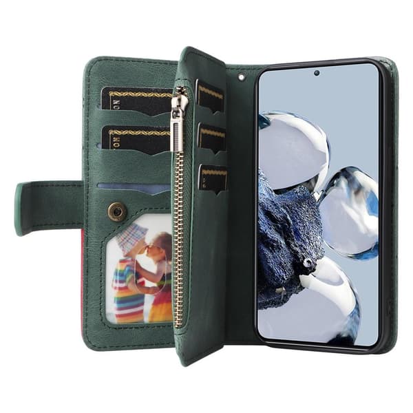 KT Multi-function Series-5 For Xiaomi 12T / 12T Pro Phone Case - Green