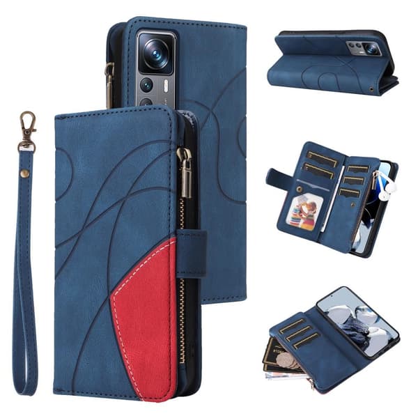 KT Multi-function Series-5 For Xiaomi 12T / 12T Pro Phone Case - Blue
