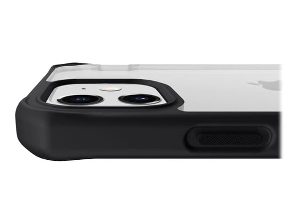 ITSKINS HYBRID // SOLID - Baksidedeksel for mobiltelefon - polykarbonat, akryl, termoplast-polyuretan (TPU), Impacthane - gjennomsiktig, vanlig svart