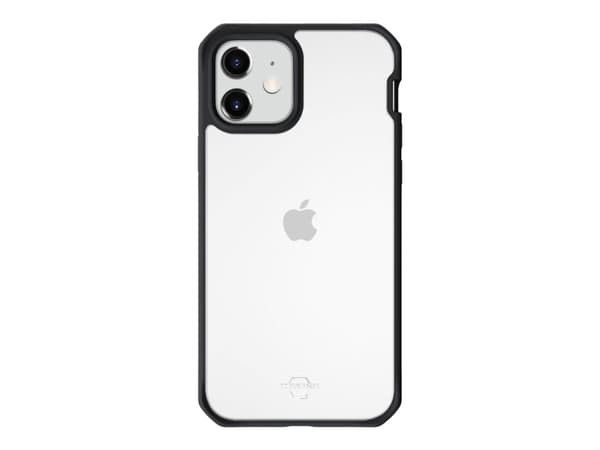 ITSKINS HYBRID // SOLID - Baksidedeksel for mobiltelefon - polykarbonat, akryl, termoplast-polyuretan (TPU), Impacthane - gjennomsiktig, vanlig svart