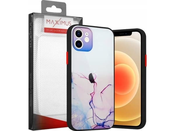 Maxximus MX AQUARELLE IPHONE 11 PRO FIOLETOWO-RÓŻOWY / PURPLE-PINK