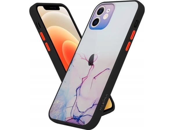 Maxximus MX AQUARELLE IPHONE 11 PRO FIOLETOWO-RÓŻOWY / PURPLE-PINK