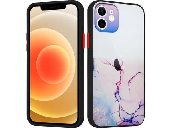 Maxximus MX AQUARELLE IPHONE 11 PRO FIOLETOWO-RÓŻOWY / PURPLE-PINK