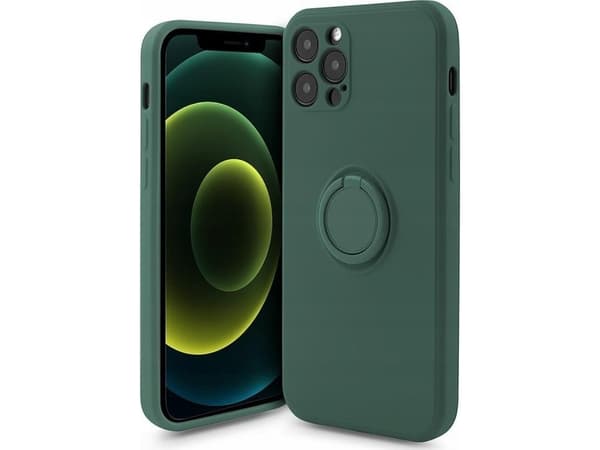 OEM Etui Silicon Ring do Samsung A52 4G/5G zielony