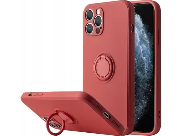 OEM Etui Silicon Ring do Iphone 11 PRO jasno czerwony