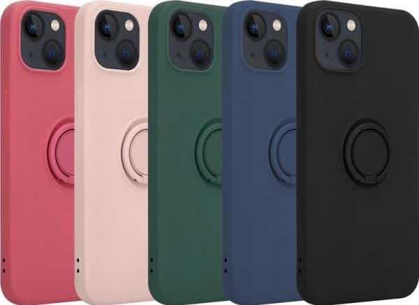 OEM Etui Silicon Ring do Iphone XR różowy