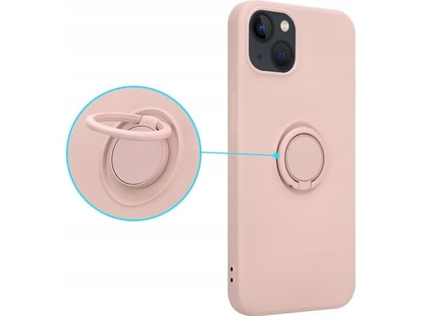 OEM Etui Silicon Ring do Iphone XR różowy