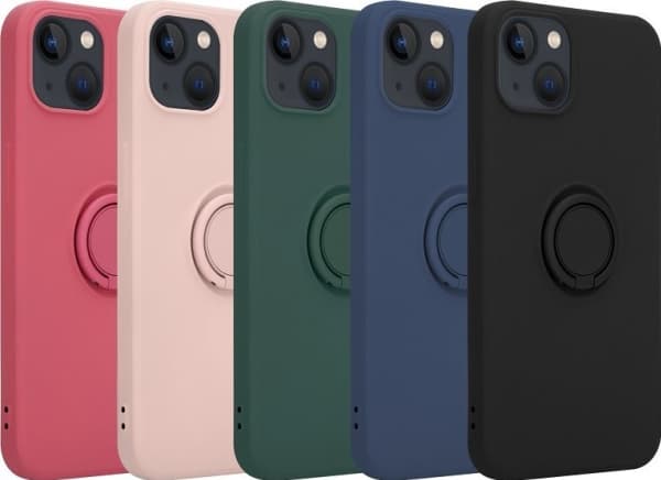 OEM Etui Silicon Ring do Iphone 13 PRO MAX jasno czerwony