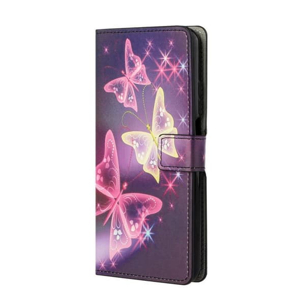 Plånboksfodral Samsung Galaxy A23 - Lila / Fjärilar