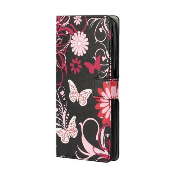 Plånboksfodral Samsung Galaxy A23 - Svart med Fjärilar