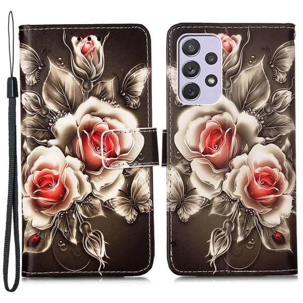 Plånboksfodral Samsung Galaxy A23 – Rosor
