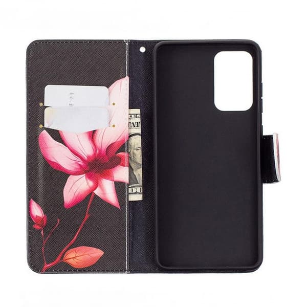 Plånboksfodral Samsung Galaxy A23 – Rosa Blomma