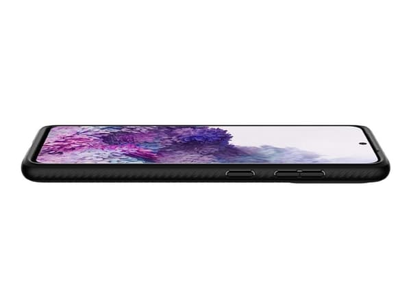 Spigen Liquid Air - Baksidedeksel for mobiltelefon - termoplast-polyuretan (TPU) - matt svart - for Samsung Galaxy S20, S20 5G
