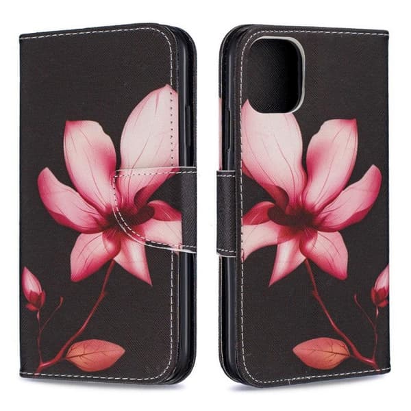 Plånboksfodral iPhone 14 Plus – Rosa Blomma