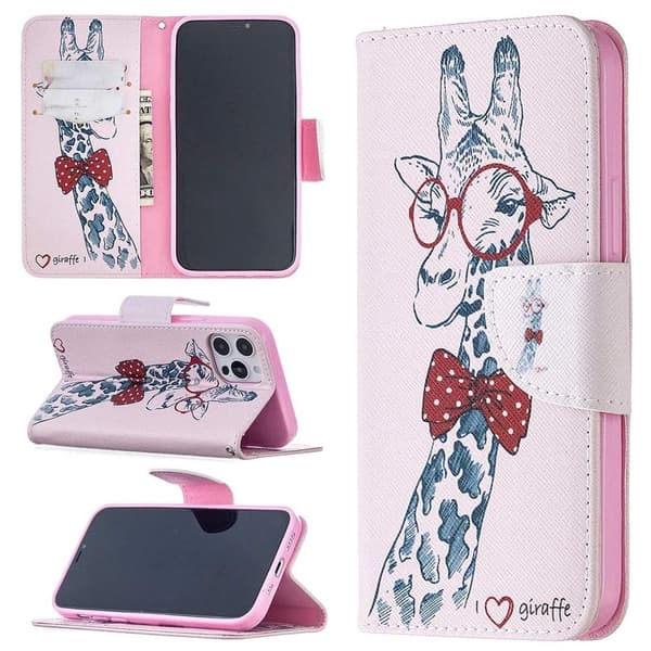 Plånboksfodral iPhone 14 Pro – Giraff