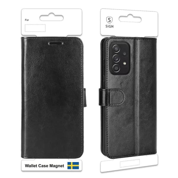 SiGN Plånboksfodral till Galaxy A52 5G/A52s 5G/A52 4G - Svart