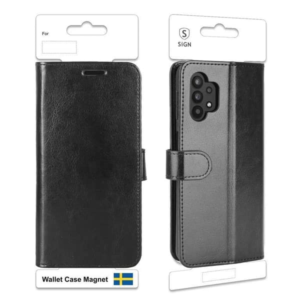 SiGN Plånboksfodral för Galaxy A32 5G - Svart