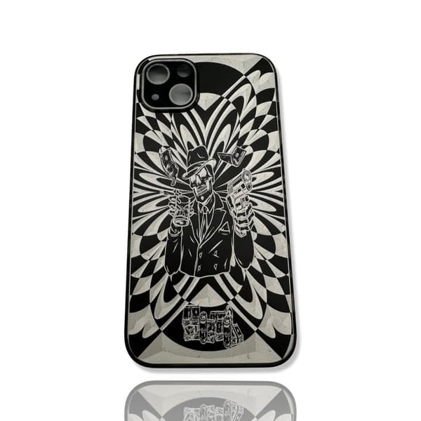 Alumiinikuori kaikki iPhone 14 -mallit 3D raha-ase juoma