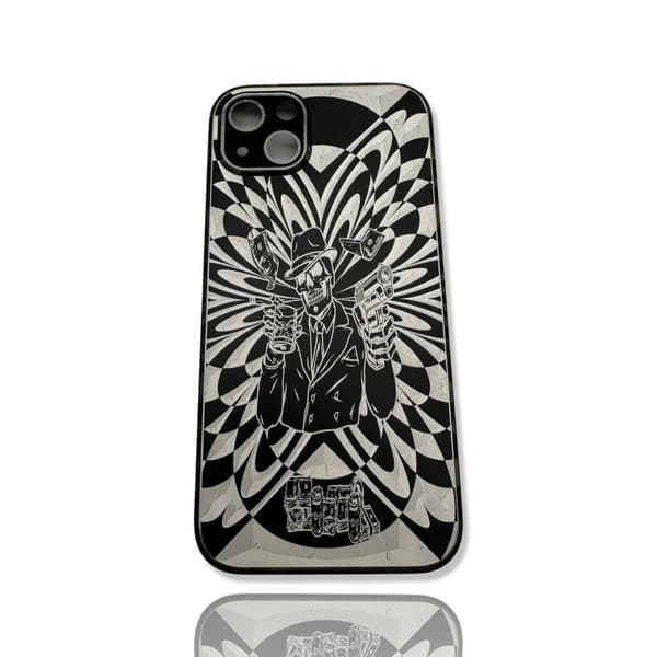 Alumiinikuori kaikki iPhone 14 -mallit 3D raha-ase juoma