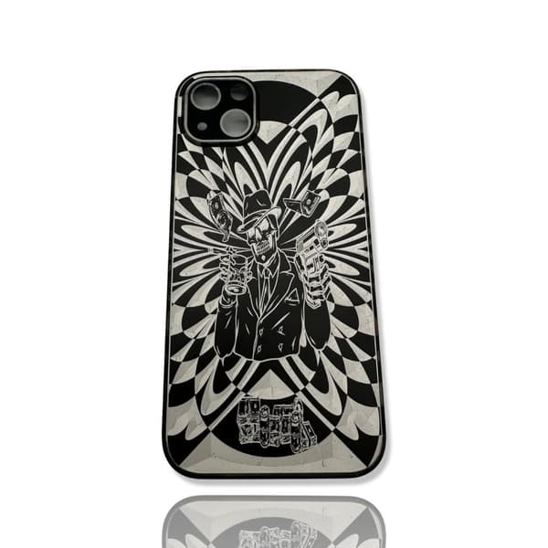 Alumiinikuori kaikki iPhone 14 -mallit 3D raha-ase juoma