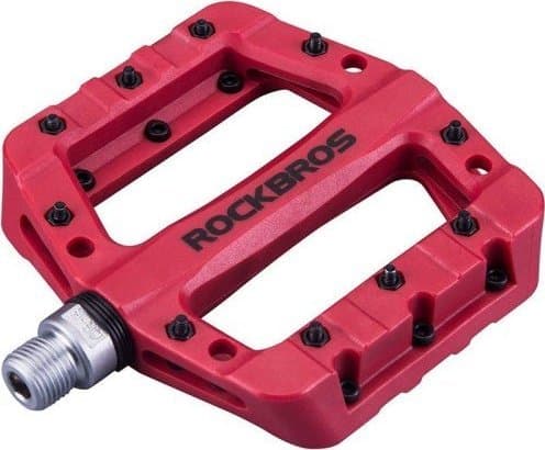 Rockbros 2017-12CRD nylon plattform sykkelpedaler (rød)