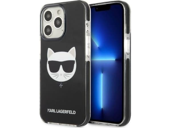 Karl Lagerfeld KLHCP13LSAKCHSK iPhone 13 Pro / 13 6,1" hardt deksel Saffiano Karl & Choupette preget