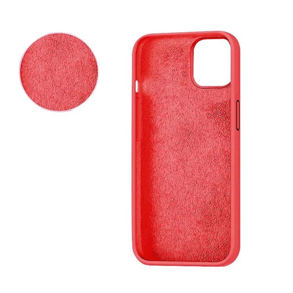 SiGN iPhone 14 Skal Liquid Silicone - Vattenmelon Röd