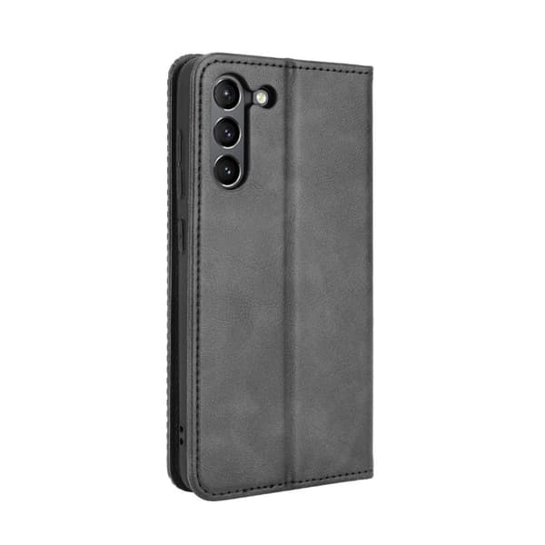 Pung Stand Flip Telefontaske til Samsung Galaxy S21 FE 5G - Sort