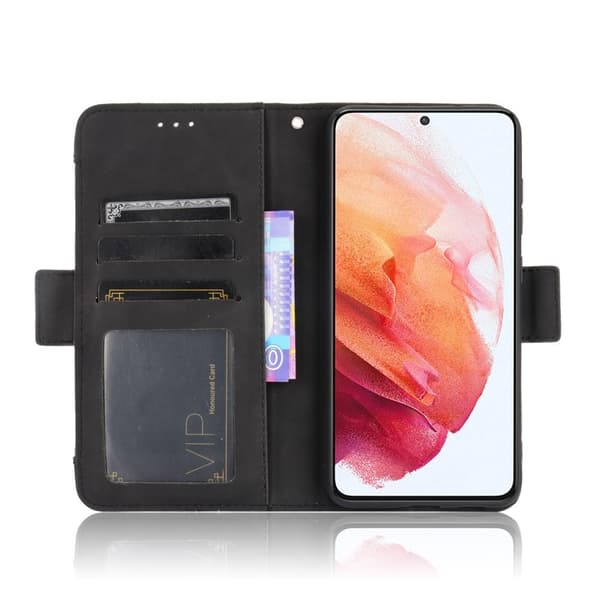 Samsung Galaxy S21 FE Plånboksfodral  - Svart