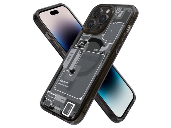 Spigen ACS05540, Suojus, Apple, iPhone 14 Pro, 15,5 cm (6.1"), Musta, Valkoinen