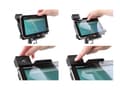 Miniatyrbilde 5 av 5: Brodit Holder with lock - Ladestativ + bilstrømadapter - 2 A - for Panasonic TOUGHBOOK FZ-L1