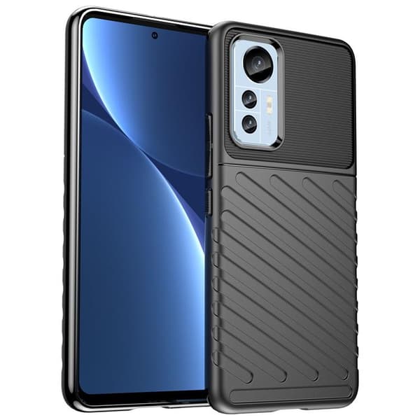 Xiaomi 12 Lite Skal Thunder Silicone Armor - Svart
